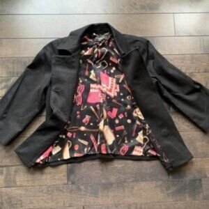 Talbots Coat With cute lining ( pictures: lipstick, glasses)